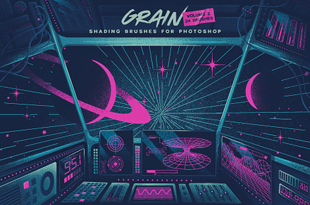 Grain Volume II Photoshop Brushes