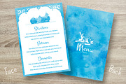 Blue Watercolor Invitation suit, an Invitation Template by Cheremuha (Thumbnail 4 of 10)