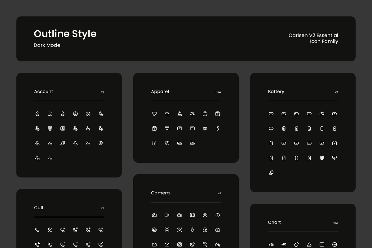Carlsen V2 Essentials Icon Library, an Outline Icon by DailyYouth (Photo 13 of 21)