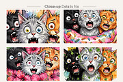 Funny Summer Cat Sublimation, an Illustration by Artnoy (Thumbnail 4 of 8)