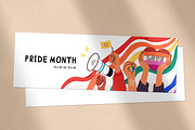 LGBTQ Pride Month banners set, a Background Graphic by Good Studio (Thumbnail 7 of 7)