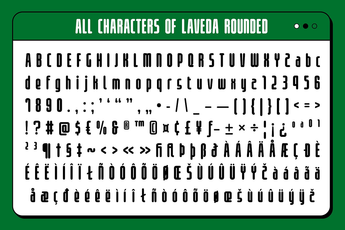 Laveda Rounded, a Sans Serif Font by Craft Supply Co. (Photo 8 of 8)