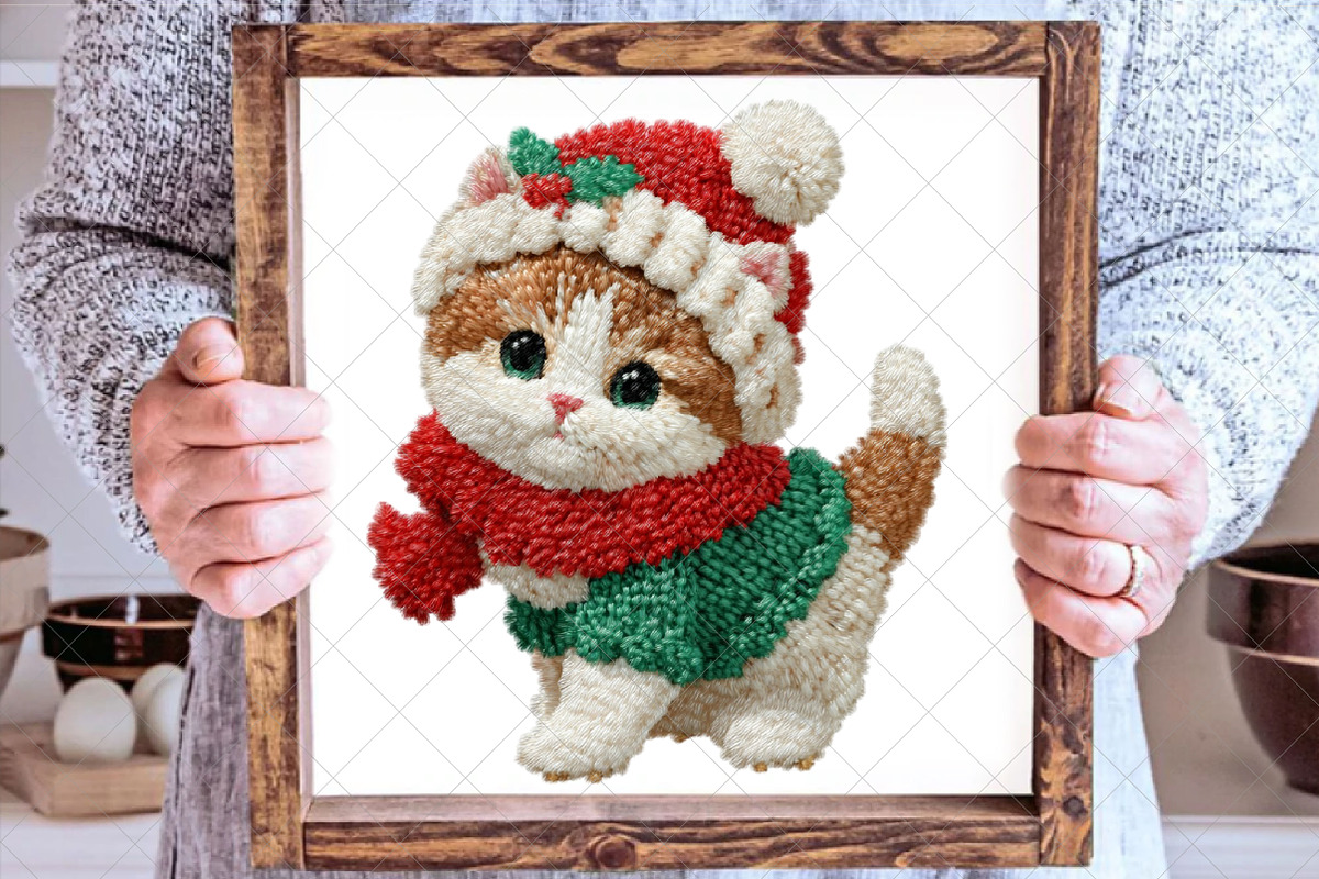 Christmas Latch Hook Crochet Yarn, an Illustration by SinaCreation (Photo 6 of 7)