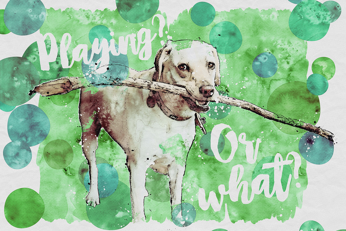 Watercolor Sketch Art, an Action Add-On by Mint Actions (Photo 12 of 12)
