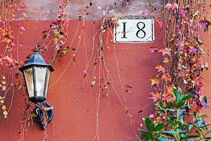 Rome street lamp and house number, an Architecture Photo by BOOCYS