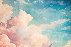 Pastel Sky & Cloud Pattern