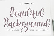 Beautiful Background, a Handwritten Font by FreshTypeINK (Thumbnail 1 of 8)