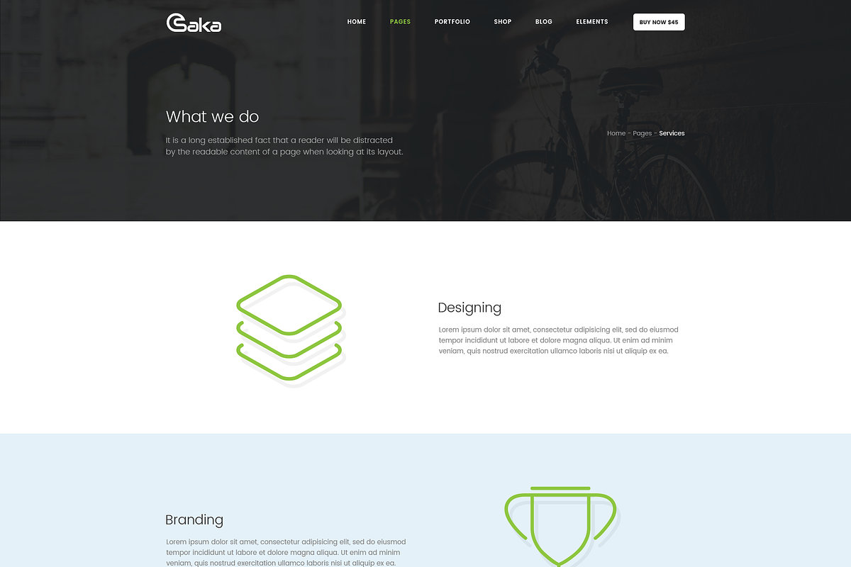 Osaka - Landing Page PSD Template, a Landing Page Template by bigpsfan's SHOP (Photo 5 of 14)