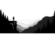 Mountain Pines Silhouette, a Graphic by hafijul (Thumbnail 12 of 17)