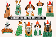 Paws & Presents: Christmas Dogs, an Animal Illustration by PrintHaven Designs (Thumbnail 3 of 9)