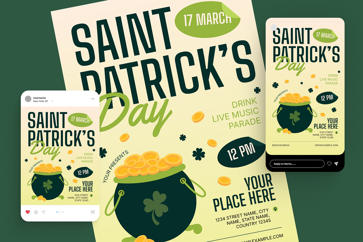 Saint Patrick's Day Flyer Set, a Flyer Template by Annora Studio (Photo 2 of 6)