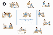 Growing Together Illustration, an Object Graphic by Jump Studio (Thumbnail 1 of 12)
