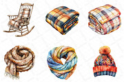 Watercolor Winter Cozy Clipart, an Illustration by DreamPrint404 (Thumbnail 5 of 7)