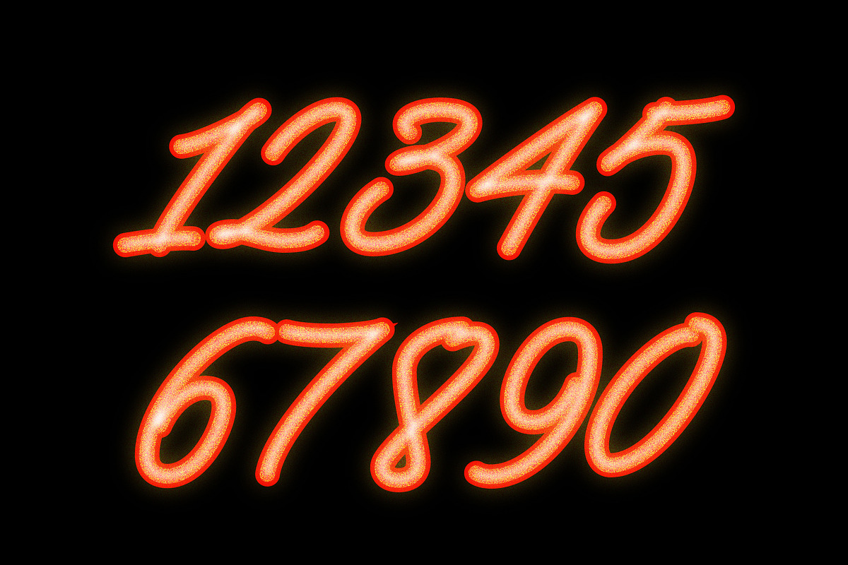 Glowing Neon Script Text Effect preview 2