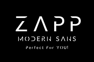 ZAPP Minimal Modern Sans Font