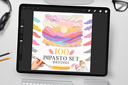 Oil Impasto Procreate Brushes, a Brush Add-On by Disyukov (Thumbnail 1 of 7)