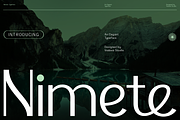 Nimete – Elegant Modern Sans Serif, a Sans Serif Font by Vadovastd (Thumbnail 1 of 7)