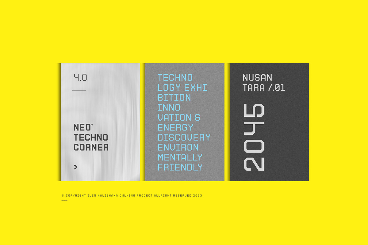 Nue Archimoto, a Sans Serif Font by OWL KING (Photo 7 of 7)
