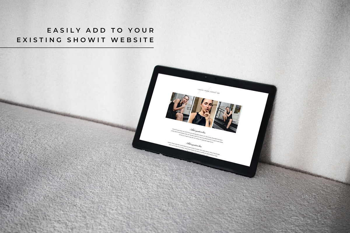 About Page Showit Add On Templates, a Websites & App Template by Blush Created (Photo 4 of 10)
