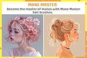 Procreate Hair Brushes, a Brush Add-On by nikiartcorner (Thumbnail 5 of 8)