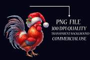 Christmas Chicken PNG Sublimation, an Illustration by Libby Wishes (Thumbnail 6 of 6)