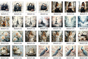 140+ Black and White Shabby Chic Pap, a Decorative Illustration by HubbaDigitals (Thumbnail 1 of 5)