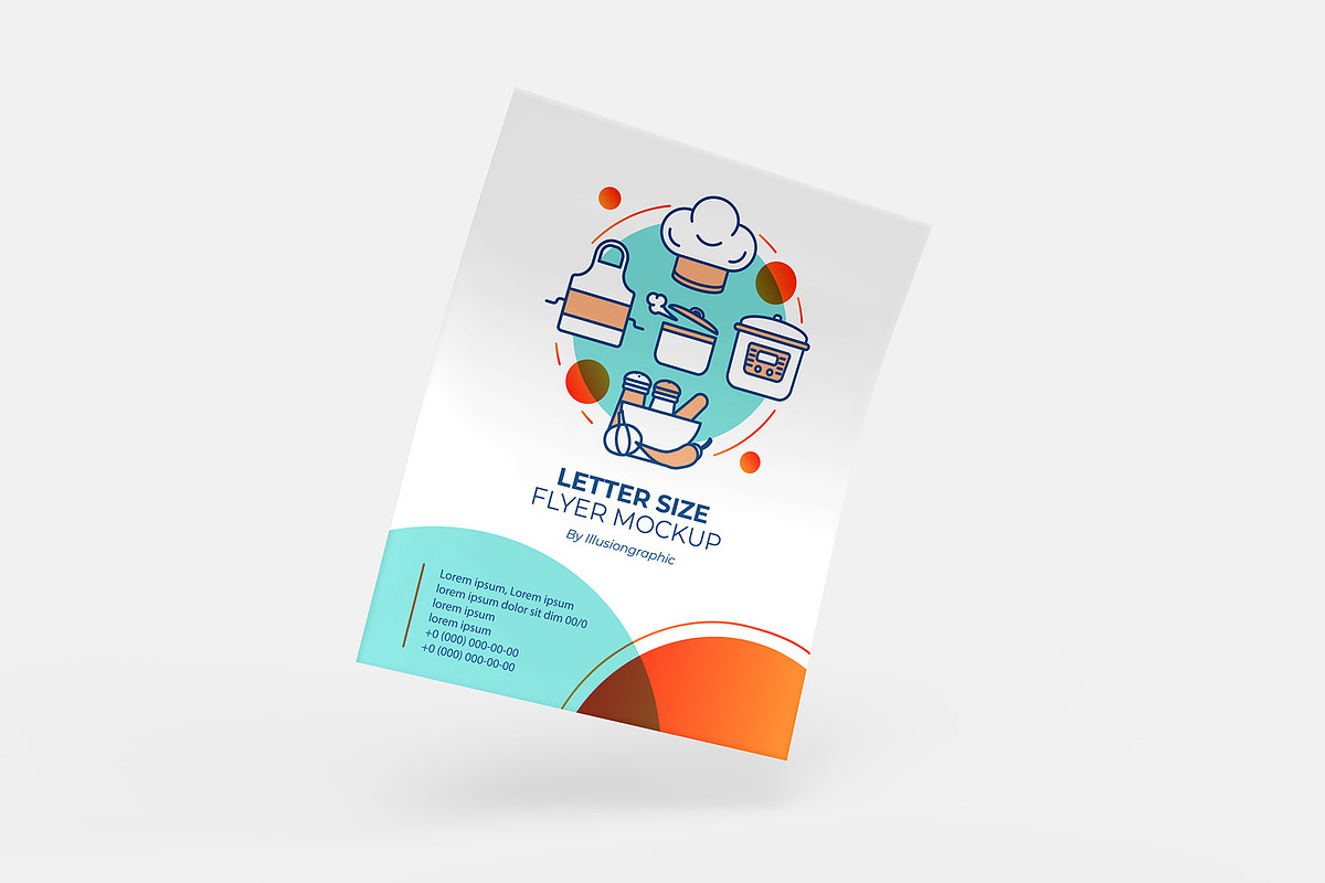 US Letter Size Flyer Mockup, an Advertising Mockup by Illusiongraphic (Photo 8 of 25)