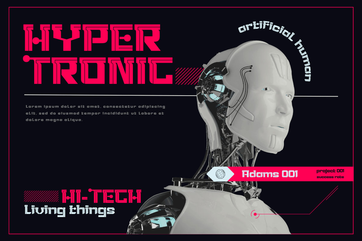 Gunec | Futuristic Font, a Serif Font by twinstd (Photo 10 of 13)