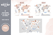 Animal World Map Creator 2, an Animal Illustration by VerAna (Thumbnail 3 of 11)