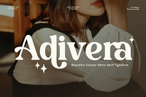 Adivera - Retro Serif Font, a Serif Font by Flawless And Co