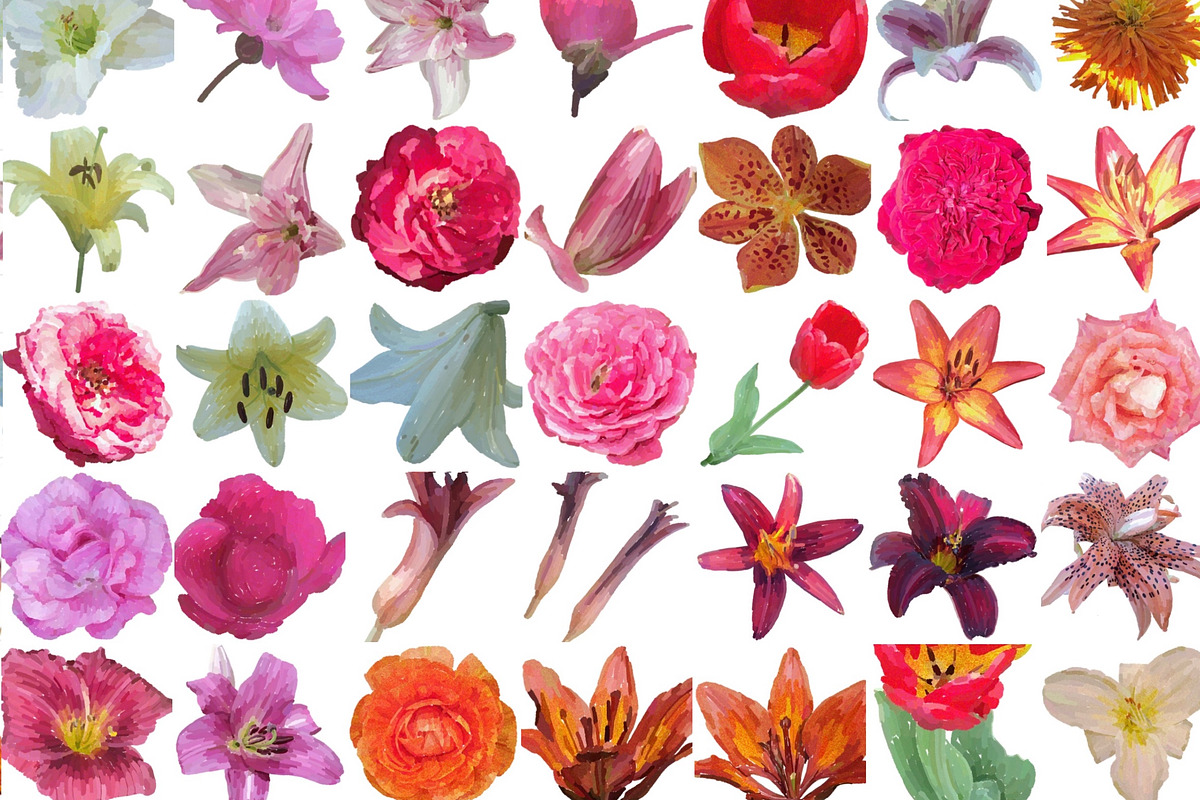 Vintage Flowers Collection, an Object Graphic by Anny (Photo 15 of 17)