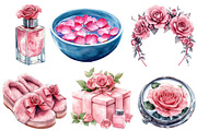 Pink Roses Pamper Time Clipart, an Illustration by Designworld (Thumbnail 5 of 6)