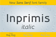 Inprimis Italic, a Sans Serif Font by Bellini studio (Thumbnail 1 of 7)