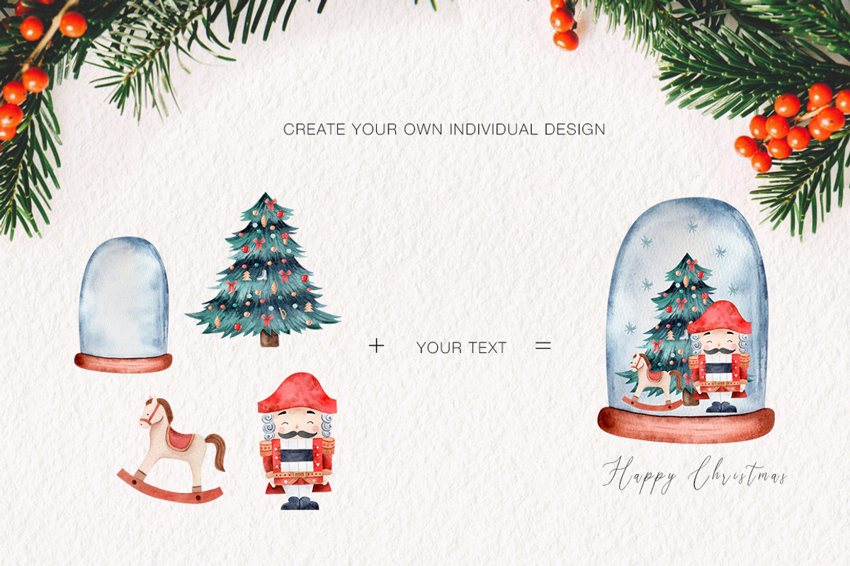 Christmas Nutcracker Watercolor Set, a Decorative Illustration by Art Dari Autumn (Photo 13 of 19)