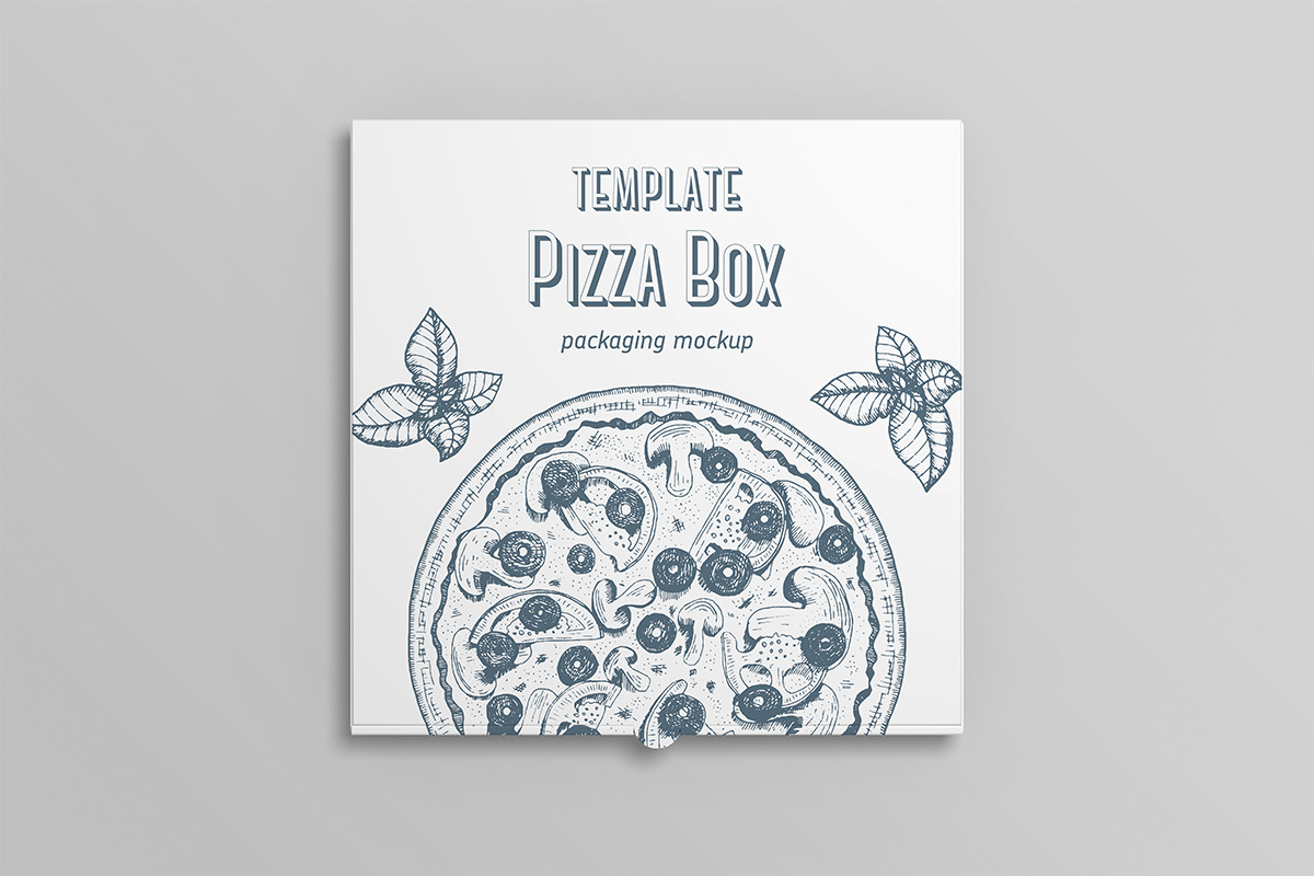Pizza Box Mockup, a Packaging Mockup by Petr Stránský (Photo 7 of 16)
