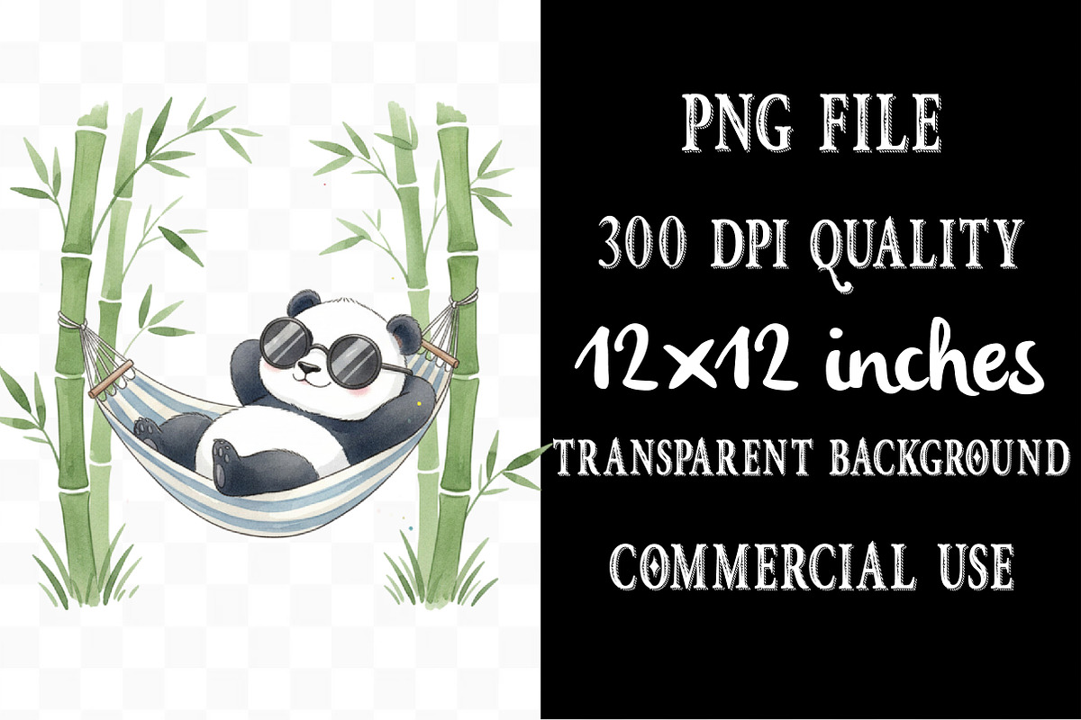 Funny Panda Sketch Art Clipart, an Illustration by Designking (Photo 4 of 5)