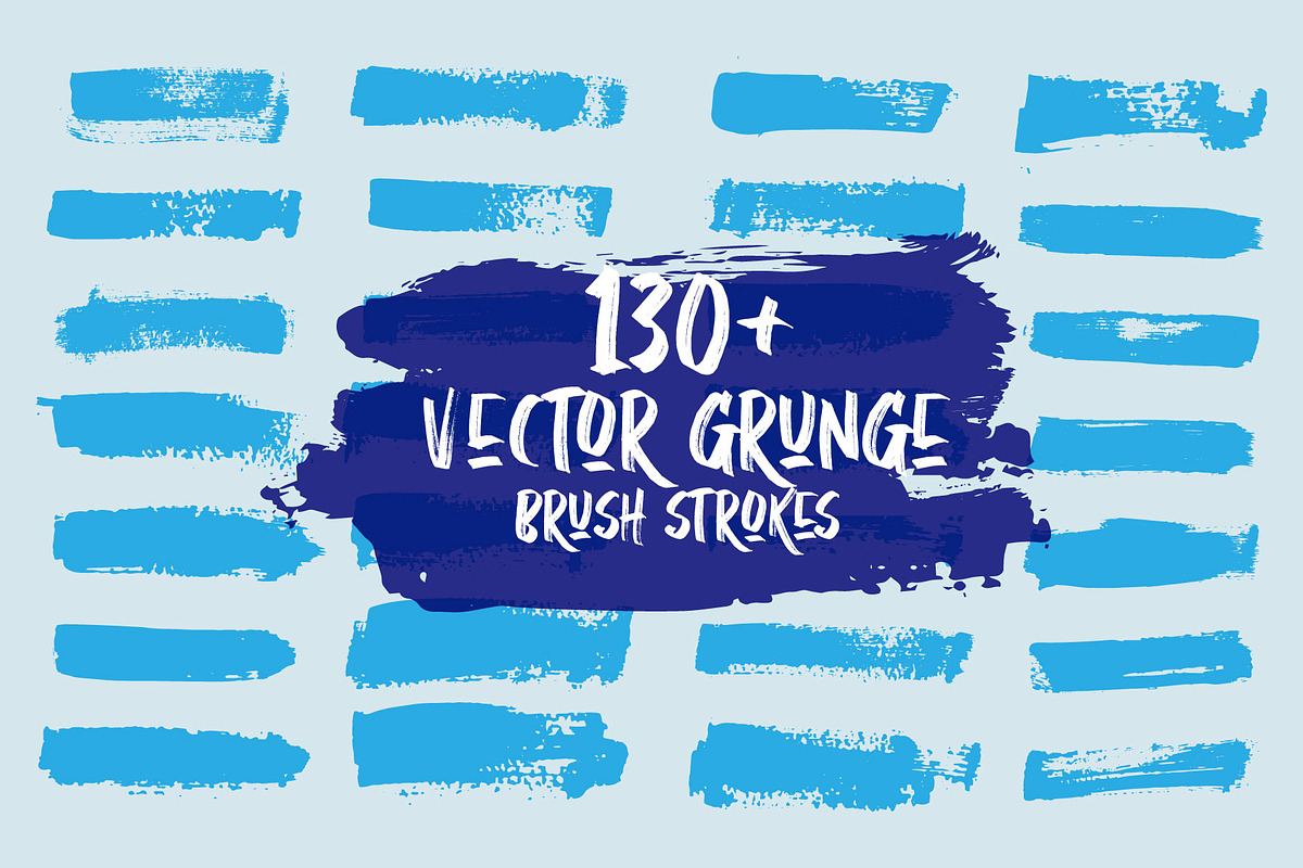 Grunge Brush Strokes Collection, a Brush Add-On by Warm Snow (Photo 1 of 3)