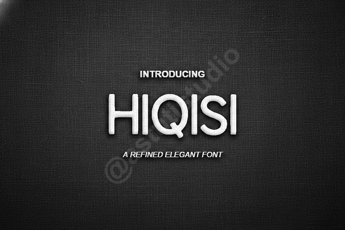 Hiqisi - Elegant Luxury Serif Typefa, a Font by Astuti Studio (Photo 1 of 16)