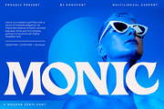 Monic – Modern Serif Font, a Serif Font by overlaytemplates (Thumbnail 1 of 5)