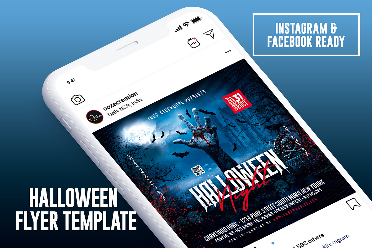Halloween Flyer, a Flyer Template by MithilaCreation (Photo 4 of 6)