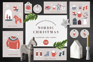 Nordic Christmas - winter collection, a Decorative Illustration by Marish