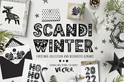 Scandinavian Christmas set, vector, an Animal Illustration by harmonia_green_art (Thumbnail 1 of 13)