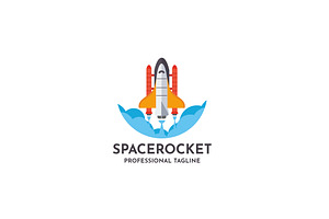 Space Rocket Logo