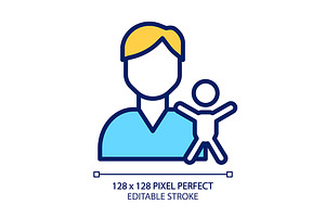 Pediatrics pixel perfect RGB color, an Outline Icon by IMG Visuals