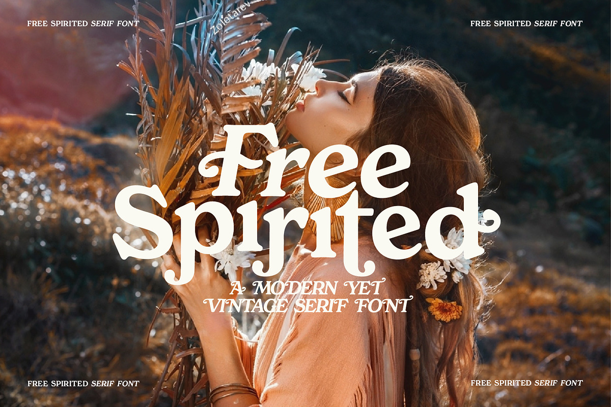Free Spirited, a Serif Font by Horlleys (Photo 1 of 20)