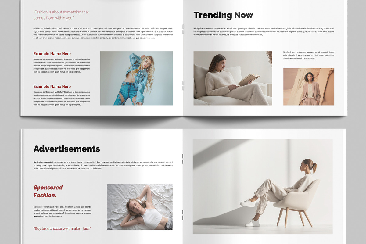 Fashion Magazine Layout Design preview 5