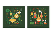 Christmas Vector Elements for Cards, a Seasonal Illustration by lenlis (Thumbnail 5 of 6)