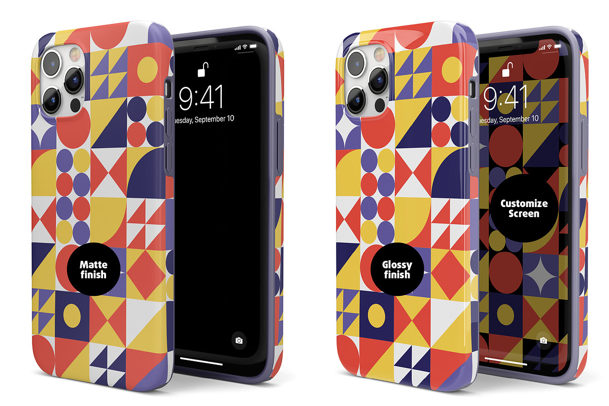 Phone 12 Pro Tough II Case Mock-up, an iPhone Mockup by Colatudo Store (Photo 5 of 9)