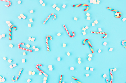 Christmas background with caramel c containing christmas, xmas, and holiday, a Holiday Photo by vimart