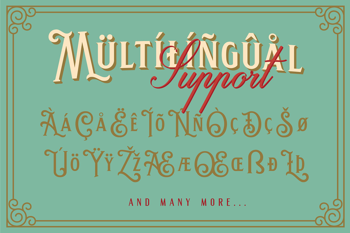 Hemera II - Vintage Decorative Font, a Serif Font by Konstantine Studio (Photo 4 of 9)